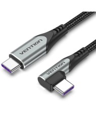 CABLE USB-C VENTION TIPO USB-C/M - USB-C/M ACODADO 5A 100W 0.5M CABLE USB-C VENTION TIPO USB-C/M - USB-C/M ACODADO 5A 100W 0.5M