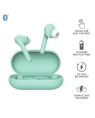 AURICULARES TRUST NIKA TOUCH EARPHONES BLUETOOTH WIRELESS TURQUOISE