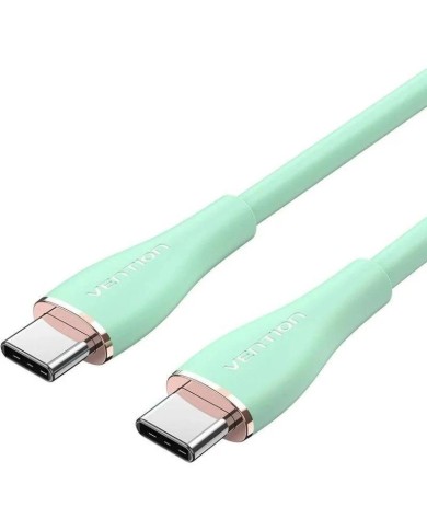 CABLE USB-C VENTION TIPO USB-C/M - USB-C/M 480MBPS 5A 100W 1.5M GREEN CABLE USB-C VENTION TIPO USB-C/M - USB-C/M 480MBPS 5A 100W 1.5M GREEN