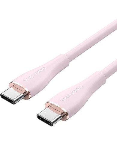 CABLE USB-C VENTION TIPO USB-C/M - USB-C/M 480MBPS 5A 100W 1.5M ROSE CABLE USB-C VENTION TIPO USB-C/M - USB-C/M 480MBPS 5A 100W 1.5M ROSE