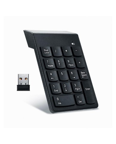 TECLADO NUMERICO GEMBIRD KEYPAD BLUETOOTH 18 TECLAS BLACK