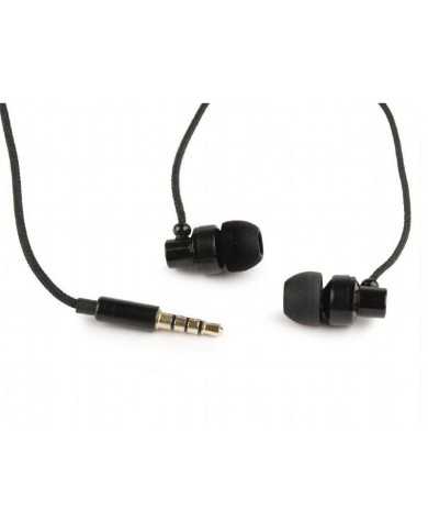 AURICULARES + MICROFONO GEMBIRD IN EAR BLACK
