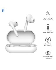 AURICULARES TRUST NIKA TOUCH EARPHONES BLUETOOTH WIRELESS WHITE