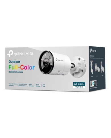 CAMARA IP TP-LINK INSIGHT BULLET EXTERIOR 4MP 6MM COLOR IP67 H.265+ CAMARA IP TP-LINK INSIGHT BULLET EXTERIOR 4MP 6MM COLOR IP67 H.265+
