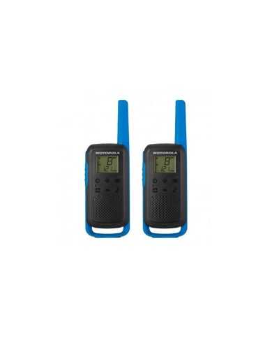 WALKIE TALKIE MOTOROLA T62 BLACK/BLUE ( PACK 2 UD )