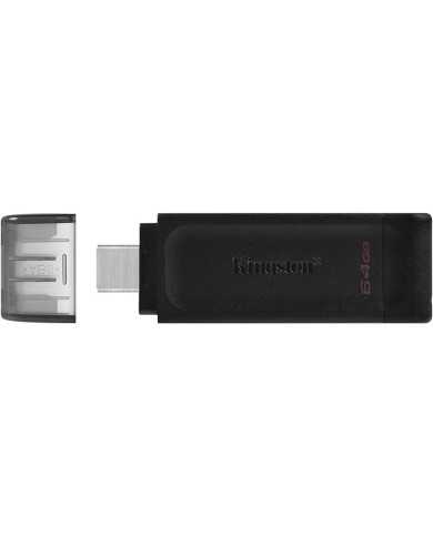 PEN DRIVE 64GB KINGSTON USB-C 3.1 BLACK