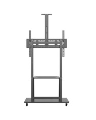 SOPORTE TV MONITOR AISENS SUELO CON RUEDAS 37-100 150KG BLACK