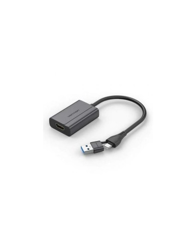 CONVERSOR VENTION USB-C/M USB-A/M A HDMI/H 0.15M BLACK