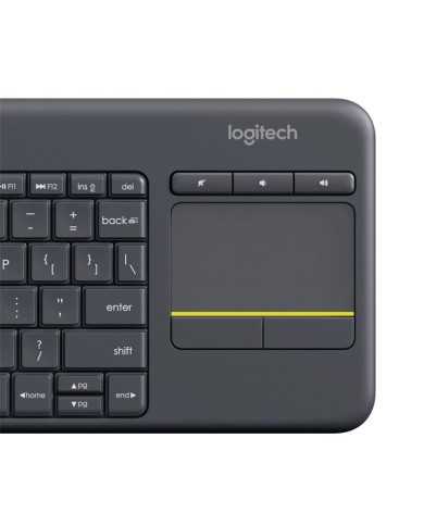 TECLADO LOGITECH K400 RF WIRELESS TOUCHPAD BLACK TECLADO LOGITECH K400 RF WIRELESS TOUCHPAD BLACK
