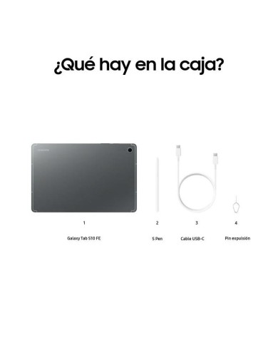 TABLET SAMSUNG 10.9 TAB S10 FE 8GB/256GB/ ANDROID GREY + S-PEN TABLET SAMSUNG 10.9 TAB S10 FE 8GB/256GB/ ANDROID GREY + S-PEN