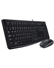 "Logitech MK120 USB Black: Teclado y Ratón Perfectos para tu Comodid