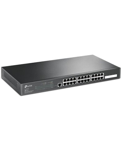 SWITCH TP-LINK JETSTREAM 24 PUERTOS + 4 SFP TL-SG3428 GESTIONABLE SWITCH TP-LINK JETSTREAM 24 PUERTOS + 4 SFP TL-SG3428 GESTIONABLE