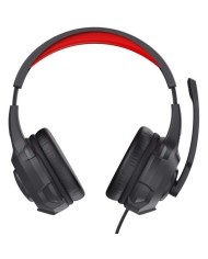 AURICULARES + MICROFONO TRUST HEADSET JACK 3,5MM BLACK/RED