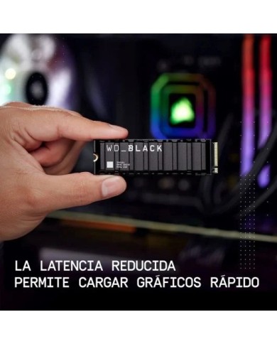 DISCO DURO WESTERN DIGITAL BLACK 2TB M2 2280 NVME PCIE 4.0 DISIPADOR