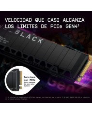 DISCO DURO WESTERN DIGITAL BLACK 2TB M2 2280 NVME PCIE 4.0 DISIPADOR