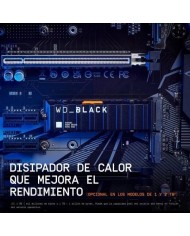DISCO DURO WESTERN DIGITAL BLACK 2TB M2 2280 NVME PCIE 4.0 DISIPADOR