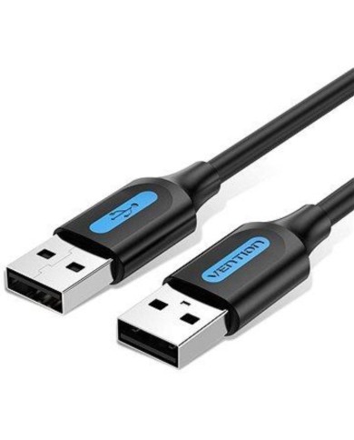 CABLE VENTION USB 2.0 USB-A - USB-A 480MBPS 60W 0.5M BLACK CABLE VENTION USB 2.0 USB-A - USB-A 480MBPS 60W 0.5M BLACK