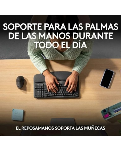 TECLADO LOGITECH WAVE KEYS BLUETOOTH BLACK TECLADO LOGITECH WAVE KEYS BLUETOOTH BLACK