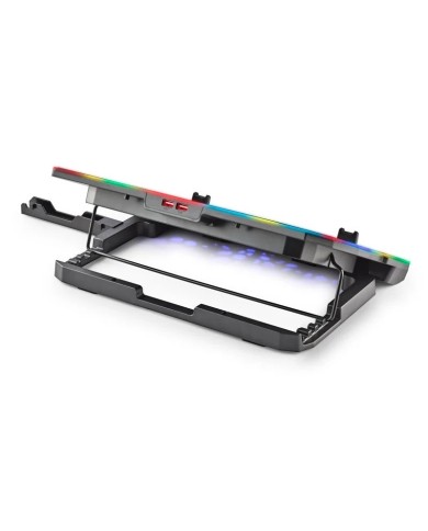 SOPORTE + VENTILADOR NOTEBOOK NGS HEROSTAND RGB BLACK + SOPORTE SMARTPHONE