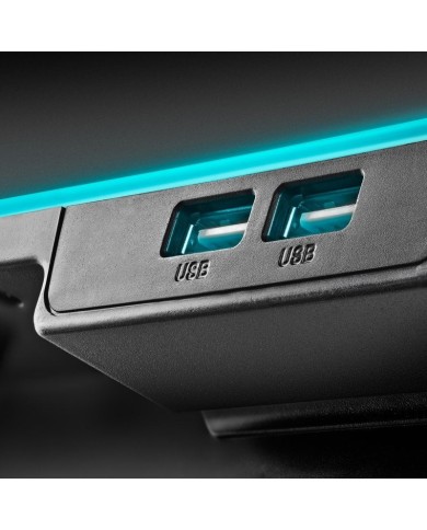 SOPORTE + VENTILADOR NOTEBOOK NGS HEROSTAND RGB BLACK + SOPORTE SMARTPHONE