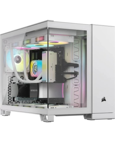 CAJA ORDENADOR GAMING CORSAIR 2500X CRISTAL TEMPLADO WHITE CAJA ORDENADOR GAMING CORSAIR 2500X CRISTAL TEMPLADO WHITE