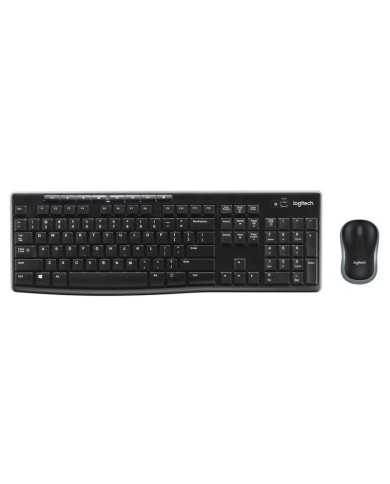 TECLADO + RATON LOGITECH MK270 WIRELESS BLACK TECLADO + RATON LOGITECH MK270 WIRELESS BLACK