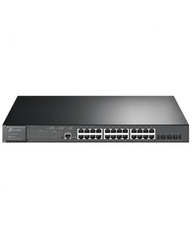 SWITCH TP-LINK 24 PUERTOS GIGABIT POE+ 4 PUERTOS 10GE SFP+ L2+