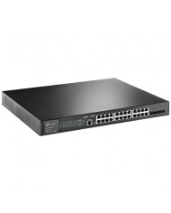 SWITCH TP-LINK 24 PUERTOS GIGABIT POE+ 4 PUERTOS 10GE SFP+ L2+