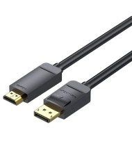 CABLE CONVERSOR VENTION DISPLAY PORT M - HDMI 1.4 4K 1M BLACK
