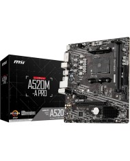 PLACA BASE MSI A520M-A PRO AMD AM4 DVI + HDMI