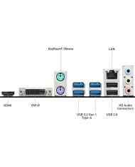 PLACA BASE MSI A520M-A PRO AMD AM4 DVI + HDMI