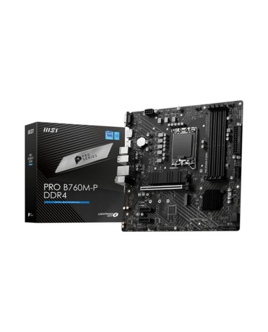 PLACA BASE MSI B760M-P MATX DDR4 VGA + HDMI + DP