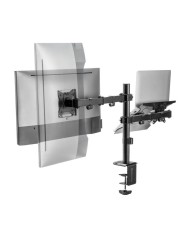 SOPORTE DE MESA MONITOR/NOTEBOOK AISENS REG.ALTURA GIR. INCL. 17-32 9KG BLACK