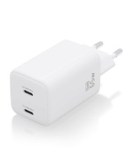 CARGADOR DE PARED AISENS GAN 2XUSB-C 65W WHITE