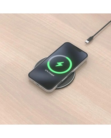 BASE DE CARGA AISENS WIRELESS SMARTPHONE 15W BLACK