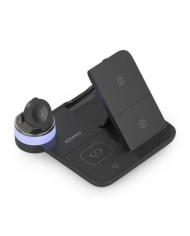BASE CARGADOR AISENS SMARTPHONE/APPLE WATCH/AURICULARES WIRELESS 15W USB-C BLACK