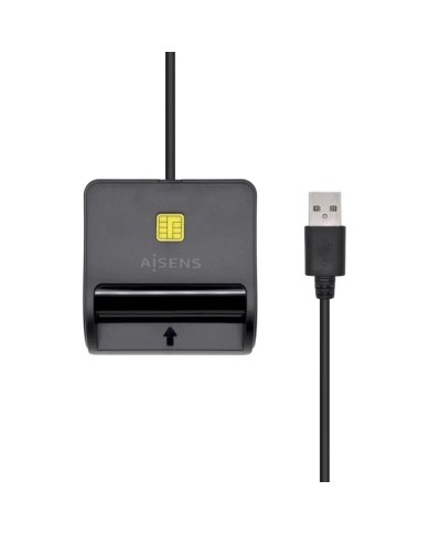 LECTOR DE TARJETAS DNIE AISENS DNI USB 2.0 BLACK