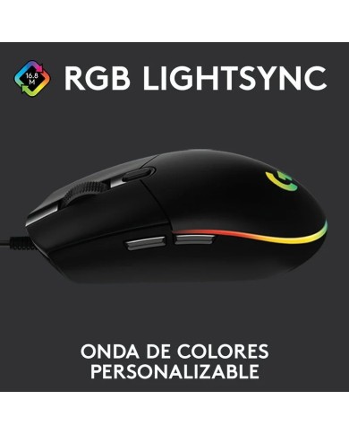 RATON LOGITECH G102 LIGHTSYNC RGB USB BLACK RATON LOGITECH G102 LIGHTSYNC RGB USB BLACK