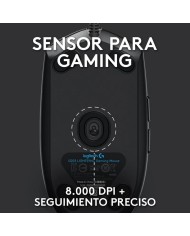 RATON LOGITECH G102 LIGHTSYNC RGB USB BLACK