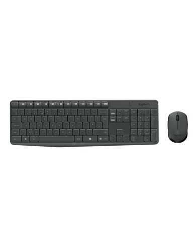 TECLADO + RATON LOGITECH MK235 WIRELESS BLACK TECLADO + RATON LOGITECH MK235 WIRELESS BLACK
