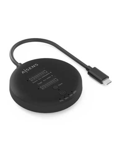 DOCK STATION CLONE AISENS X2 M2 NVME USB-C 3.2 BLACK