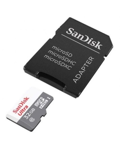 MEMORIA MICRO SD 32GB SANDISK ULTRA HC C10 + ADAPTADOR SD