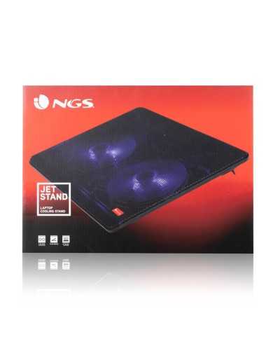 SOPORTE + VENTILADOR NOTEBOOK NGS JETSTAND BLACK