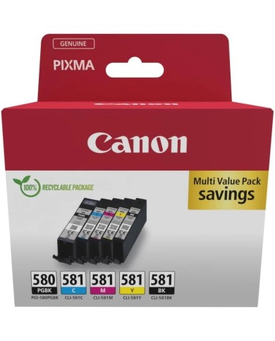 TINTA CANON MULTIPACK 4 COLORES PGI-580/CLI-581 TINTA CANON MULTIPACK 4 COLORES PGI-580/CLI-581