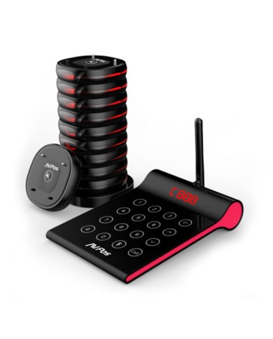 AVISADOR DE CLIENTES AVPOS 10 UDS + BASE DE CARGA + TECLADO AVISADOR DE CLIENTES AVPOS 10 UDS + BASE DE CARGA + TECLADO