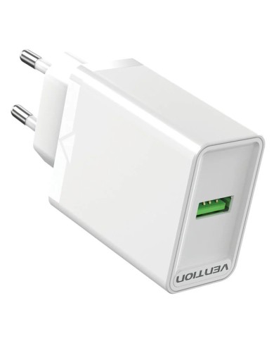 CARGADOR SMARTPHONE/TABLET VENTION FABW0-EU USB-A 18W WHITE