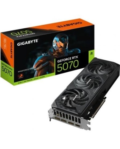 TARJETA DE VIDEO GIGABYTE RTX 5070 WINDFORCE SFF 12GB DDR7 TARJETA DE VIDEO GIGABYTE RTX 5070 WINDFORCE SFF 12GB DDR7