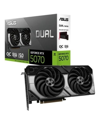TARJETA DE VIDEO ASUS RTX 5070 DUAL OC 12GB GDDR7 TARJETA DE VIDEO ASUS RTX 5070 DUAL OC 12GB GDDR7