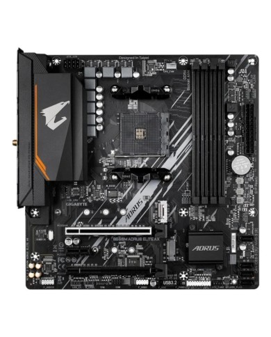 PLACA BASE GIGABYTE GA-B550M-AORUS ELITE AX AM4 MATX 4XDDR4 HDMI DVI