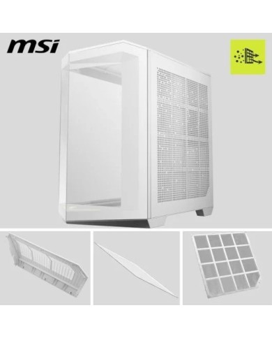 CAJA ORDENADOR GAMING MSI MAG PANO 100R PZ MATX RGB WHITE